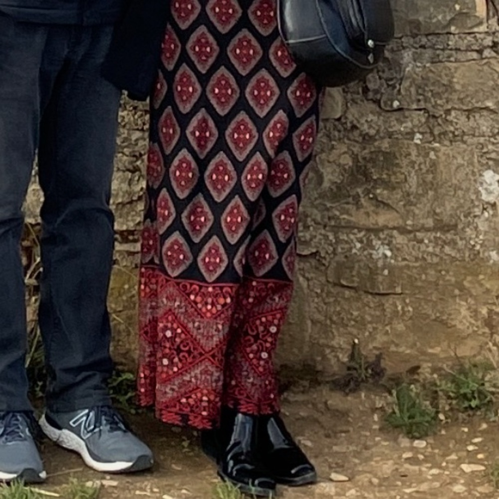 Peruvian Connection Kilim Patterned - Maxi Skirt … - image 15